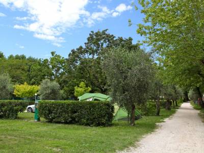 Campeggio Lago di Garda con piazzole grandi e 10 amper di elettricità 