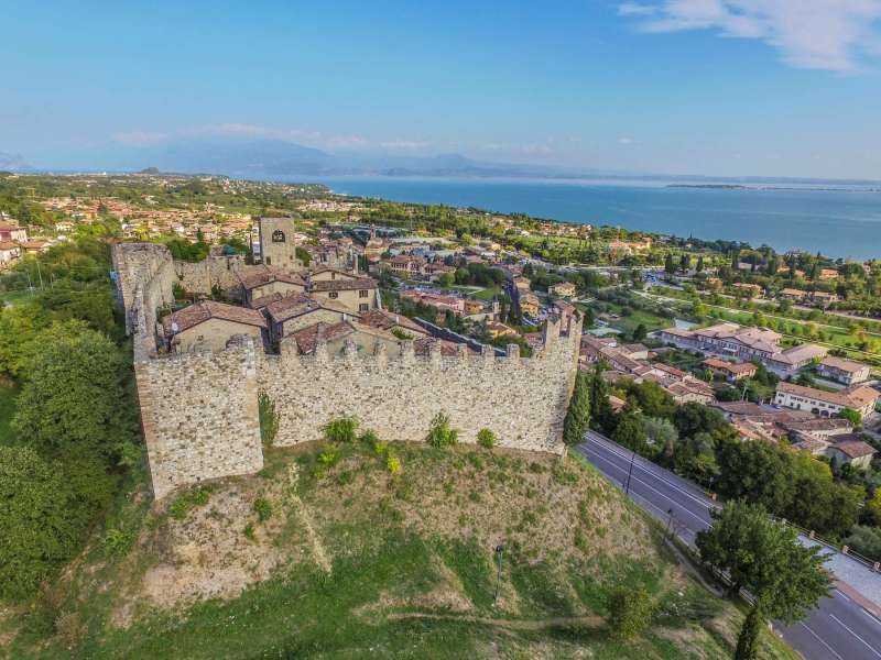 Valtenesi castle surrounded by greenery