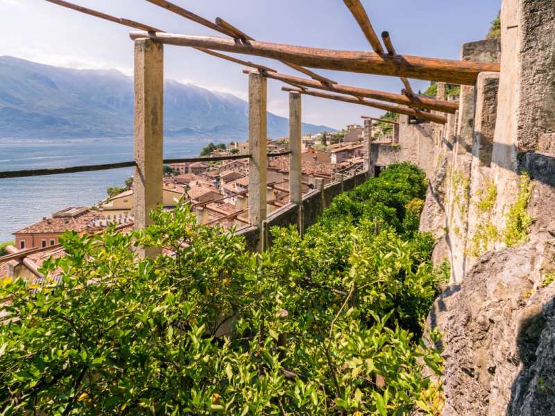 Limonaia con vista sul lago a Limone del Garda